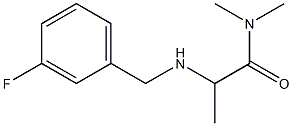 2-{[(3-fluorophenyl)methyl]amino}-N,N-dimethylpropanamide Struktur