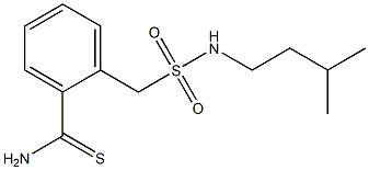 2-{[(3-methylbutyl)sulfamoyl]methyl}benzene-1-carbothioamide Struktur