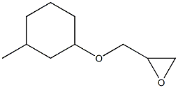 2-{[(3-methylcyclohexyl)oxy]methyl}oxirane Structure