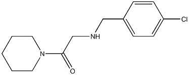 2-{[(4-chlorophenyl)methyl]amino}-1-(piperidin-1-yl)ethan-1-one Struktur