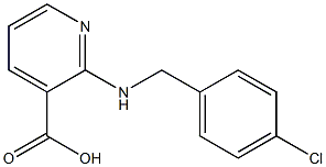 2-{[(4-chlorophenyl)methyl]amino}pyridine-3-carboxylic acid Struktur