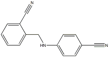 2-{[(4-cyanophenyl)amino]methyl}benzonitrile Struktur