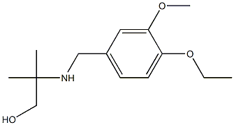 2-{[(4-ethoxy-3-methoxyphenyl)methyl]amino}-2-methylpropan-1-ol Struktur