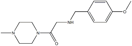 2-{[(4-methoxyphenyl)methyl]amino}-1-(4-methylpiperazin-1-yl)ethan-1-one Struktur