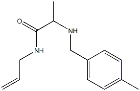 2-{[(4-methylphenyl)methyl]amino}-N-(prop-2-en-1-yl)propanamide Struktur