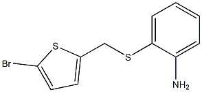 2-{[(5-bromothien-2-yl)methyl]thio}aniline Struktur