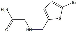 2-{[(5-bromothiophen-2-yl)methyl]amino}acetamide Struktur