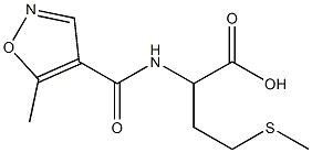 2-{[(5-methylisoxazol-4-yl)carbonyl]amino}-4-(methylthio)butanoic acid Struktur