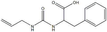 2-{[(allylamino)carbonyl]amino}-3-phenylpropanoic acid Struktur