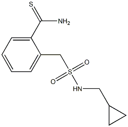 2-{[(cyclopropylmethyl)sulfamoyl]methyl}benzene-1-carbothioamide Struktur