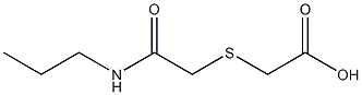 2-{[(propylcarbamoyl)methyl]sulfanyl}acetic acid Struktur