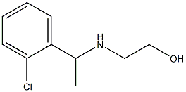 2-{[1-(2-chlorophenyl)ethyl]amino}ethan-1-ol Struktur