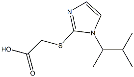 2-{[1-(3-methylbutan-2-yl)-1H-imidazol-2-yl]sulfanyl}acetic acid Struktur