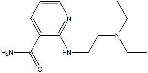 2-{[2-(diethylamino)ethyl]amino}pyridine-3-carboxamide Struktur