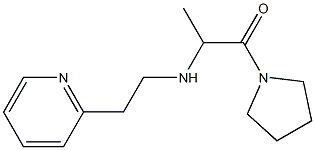 2-{[2-(pyridin-2-yl)ethyl]amino}-1-(pyrrolidin-1-yl)propan-1-one Struktur