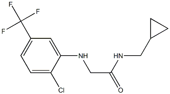 2-{[2-chloro-5-(trifluoromethyl)phenyl]amino}-N-(cyclopropylmethyl)acetamide Struktur