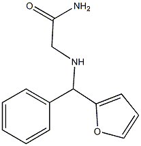 2-{[2-furyl(phenyl)methyl]amino}acetamide Struktur