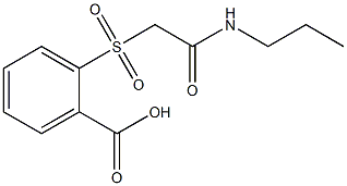 2-{[2-oxo-2-(propylamino)ethyl]sulfonyl}benzoic acid Struktur