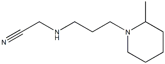 2-{[3-(2-methylpiperidin-1-yl)propyl]amino}acetonitrile Struktur