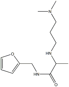 2-{[3-(dimethylamino)propyl]amino}-N-(furan-2-ylmethyl)propanamide Struktur