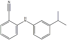 2-{[3-(propan-2-yl)phenyl]amino}benzonitrile Struktur