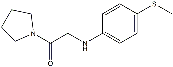 2-{[4-(methylsulfanyl)phenyl]amino}-1-(pyrrolidin-1-yl)ethan-1-one Struktur