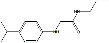 2-{[4-(propan-2-yl)phenyl]amino}-N-propylacetamide Struktur