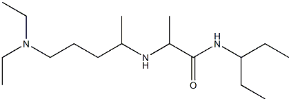 2-{[5-(diethylamino)pentan-2-yl]amino}-N-(pentan-3-yl)propanamide Struktur