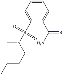 2-{[butyl(methyl)amino]sulfonyl}benzenecarbothioamide Struktur