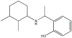 2-{1-[(2,3-dimethylcyclohexyl)amino]ethyl}phenol Struktur