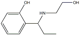 2-{1-[(2-hydroxyethyl)amino]propyl}phenol Struktur