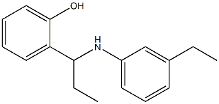 2-{1-[(3-ethylphenyl)amino]propyl}phenol Struktur