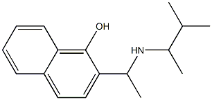 2-{1-[(3-methylbutan-2-yl)amino]ethyl}naphthalen-1-ol Struktur