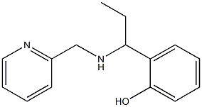 2-{1-[(pyridin-2-ylmethyl)amino]propyl}phenol Struktur