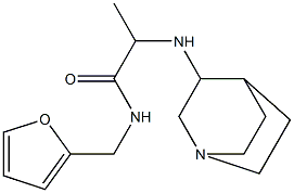 2-{1-azabicyclo[2.2.2]octan-3-ylamino}-N-(furan-2-ylmethyl)propanamide Struktur