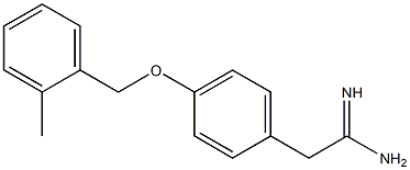 2-{4-[(2-methylbenzyl)oxy]phenyl}ethanimidamide Struktur