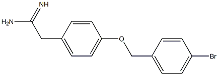 2-{4-[(4-bromobenzyl)oxy]phenyl}ethanimidamide Struktur