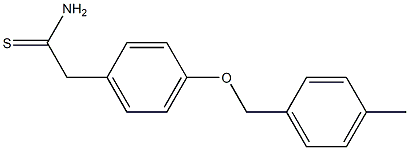 2-{4-[(4-methylphenyl)methoxy]phenyl}ethanethioamide Struktur