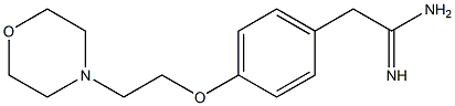 2-{4-[2-(morpholin-4-yl)ethoxy]phenyl}ethanimidamide Struktur