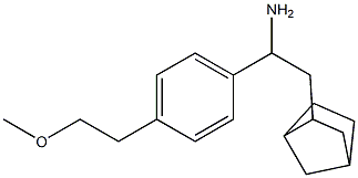 2-{bicyclo[2.2.1]heptan-2-yl}-1-[4-(2-methoxyethyl)phenyl]ethan-1-amine Struktur