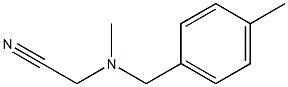 2-{methyl[(4-methylphenyl)methyl]amino}acetonitrile Struktur