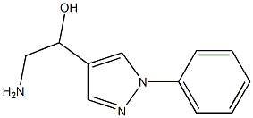 2-amino-1-(1-phenyl-1H-pyrazol-4-yl)ethan-1-ol Struktur