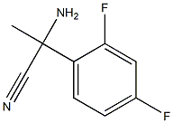 2-amino-2-(2,4-difluorophenyl)propanenitrile Struktur