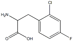 2-amino-3-(2-chloro-4-fluorophenyl)propanoic acid Struktur