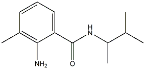 2-amino-3-methyl-N-(3-methylbutan-2-yl)benzamide Struktur