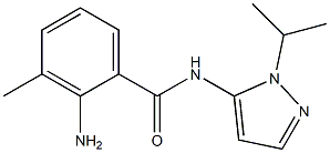 2-amino-3-methyl-N-[1-(propan-2-yl)-1H-pyrazol-5-yl]benzamide Struktur