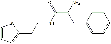 2-amino-3-phenyl-N-(2-thien-2-ylethyl)propanamide Struktur