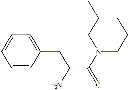 2-amino-3-phenyl-N,N-dipropylpropanamide Struktur