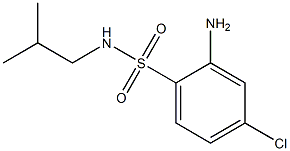 2-amino-4-chloro-N-(2-methylpropyl)benzene-1-sulfonamide Struktur