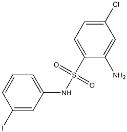 2-amino-4-chloro-N-(3-iodophenyl)benzene-1-sulfonamide Struktur